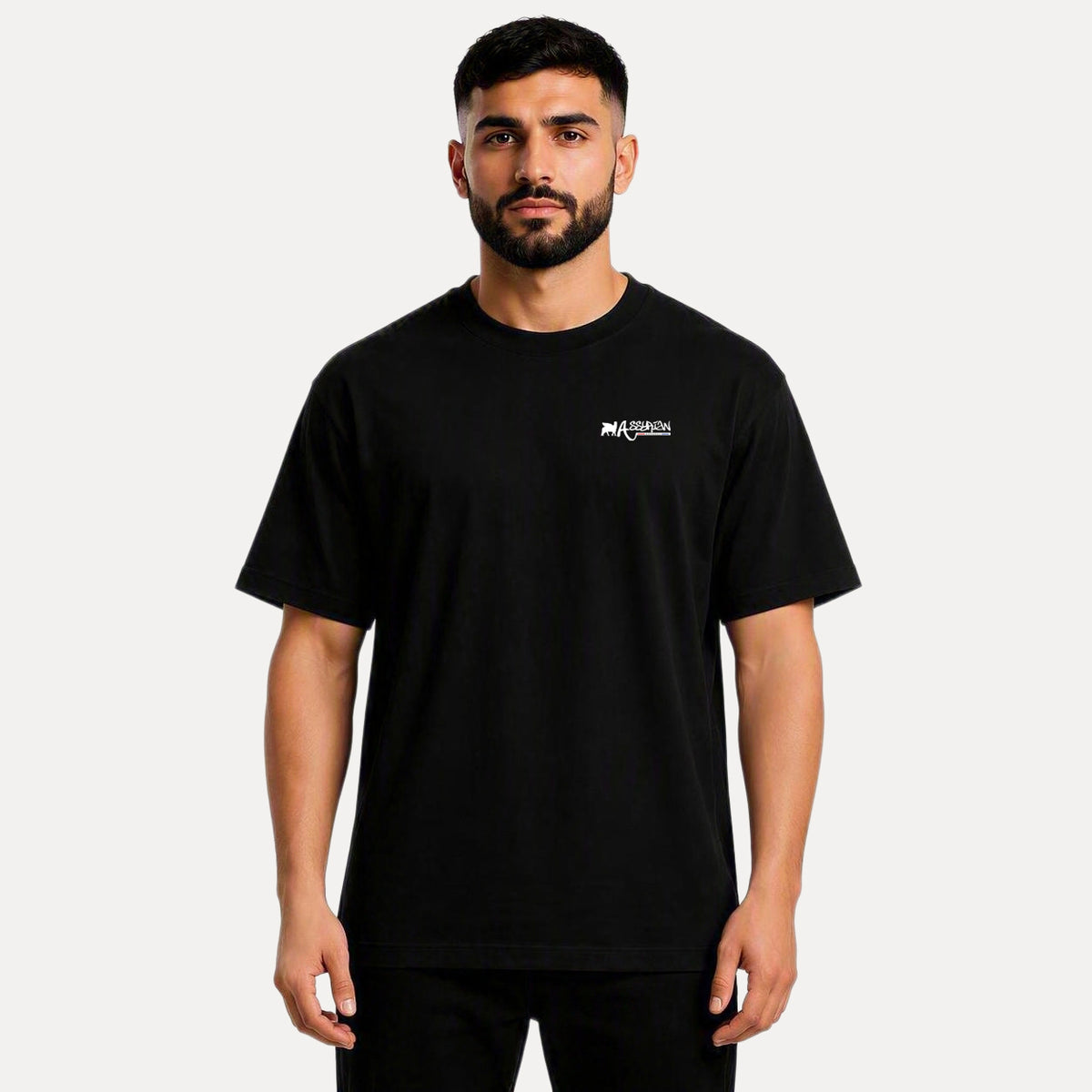 Jesus Christ King and Saviour Aramiac Men's Black Tee