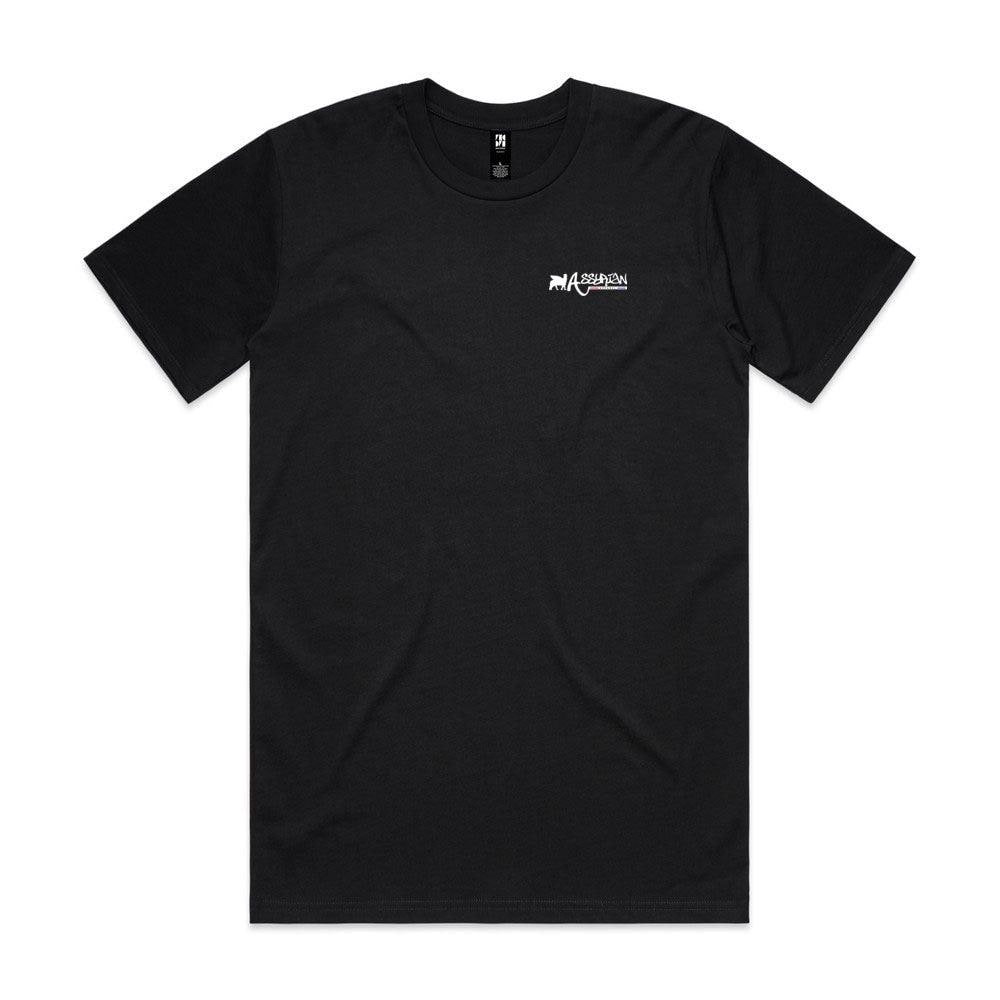 Jesus Christ King and Saviour Aramiac Men's Black Tee