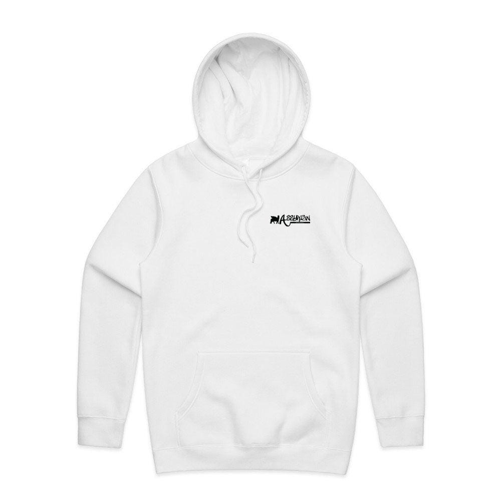 Assyrian Old Skool White Men's Hoodie
